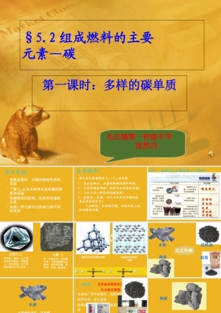 九年级化学上册 52多样的碳单质课件 粤教版 课件