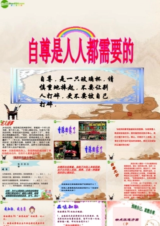 七年级政治下册 第1课(珍惜无价的自尊)第一框课件 人教新课标版 课件