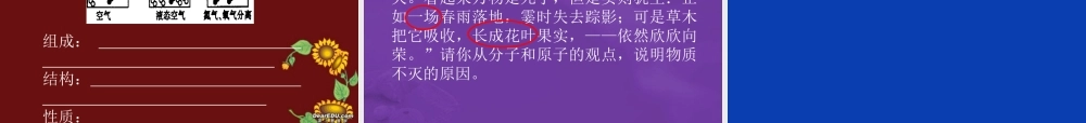 九年级化学从分子和原子的角度看世界 新课标 人教版 课件