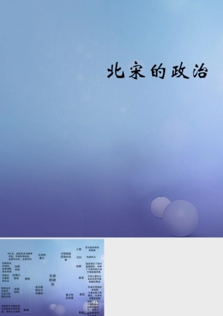 (秋季版)七年级历史下册 第七单元 第28课 北宋的统治(思维导图)素材 岳麓版 素材