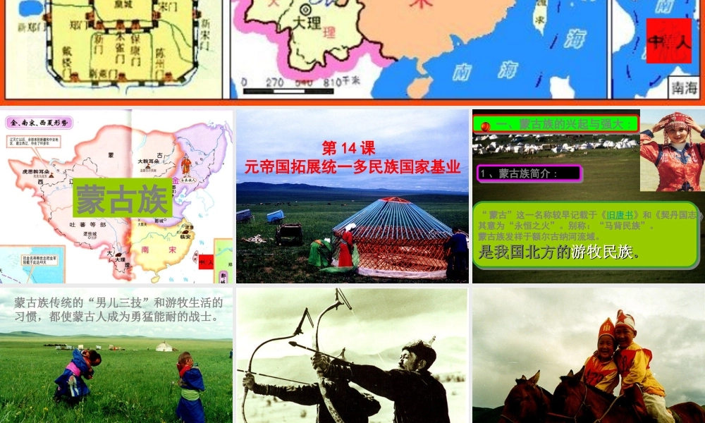 七年级历史下册 3.23(元帝国拓展统一多民族国家基业)课件 北师大版 课件