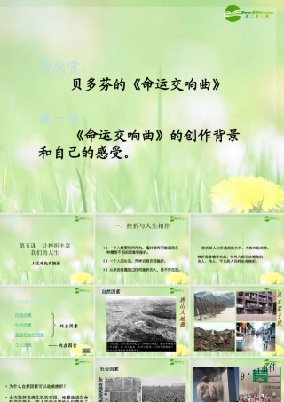 七年级政治下册 让挫折丰富我们的人生课件 人教新课标版 课件
