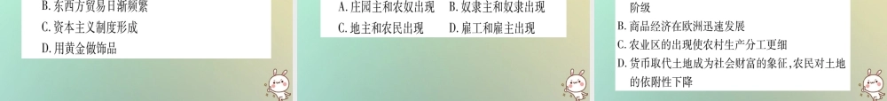 九年级历史上册 第3单元 近代早期的西欧 第11课 近代早期西欧社会课件 中华书局版 课件