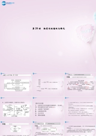 中考科学总复习 第39讲 物质间的循环与转化课件 浙教版 课件