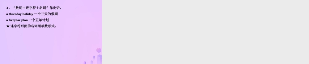 中考英语复习 语法三 名词课件