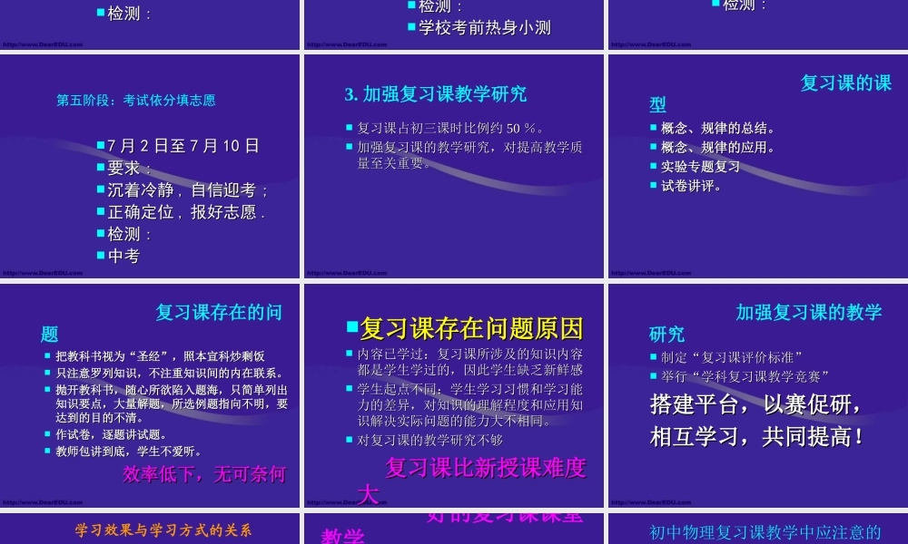 中考物理复习指导 新课标 人教版 试题