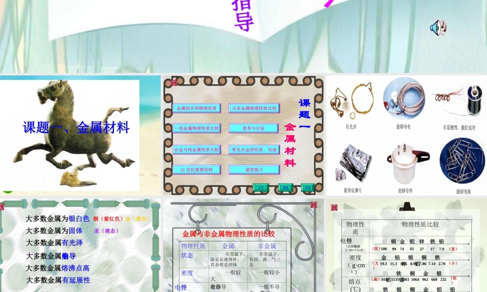 九年级化学下册 金属材料课件 人教新课标版 课件