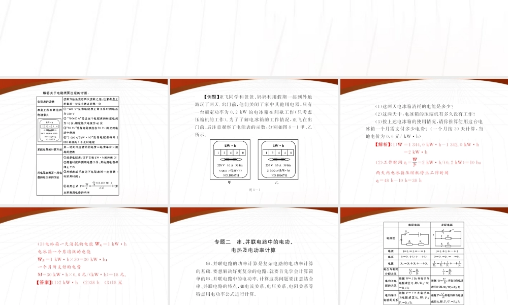 (随堂优化训练)八年级物理下册 第八章 全章热点考向专题课件 人教新课标版 课件