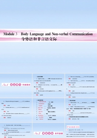 verbal  Communication课件 外研版必修4 课件
