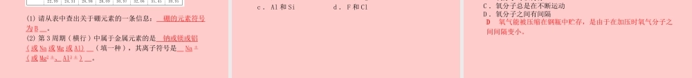 (临沂专版)中考化学总复习 第一部分 系统复习 成绩基石 第三单元 物质构成的奥秘课件 新人教版 课件