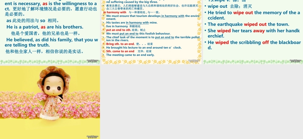 Unit 9 language points-5-shshi 高二英语复习课件[整理二套]新课标 人教版 高二英语复习课件[整理二套]新课标 人教版