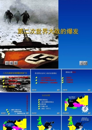 九年级历史下册 37(第二次世界大战的爆发)课件 鲁教版 课件