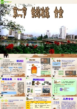 九年级化学 第五章第二节(铁的冶炼 合金)课件 沪教版 课件