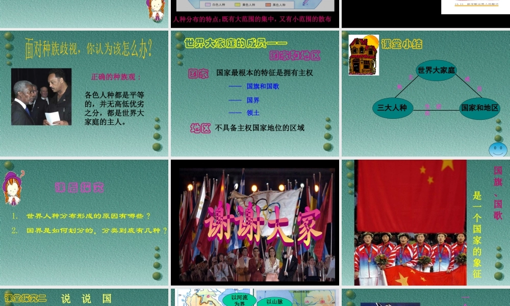 七年级历史与社会上册 2.3(世界大家庭)课件 人教新课标版 课件