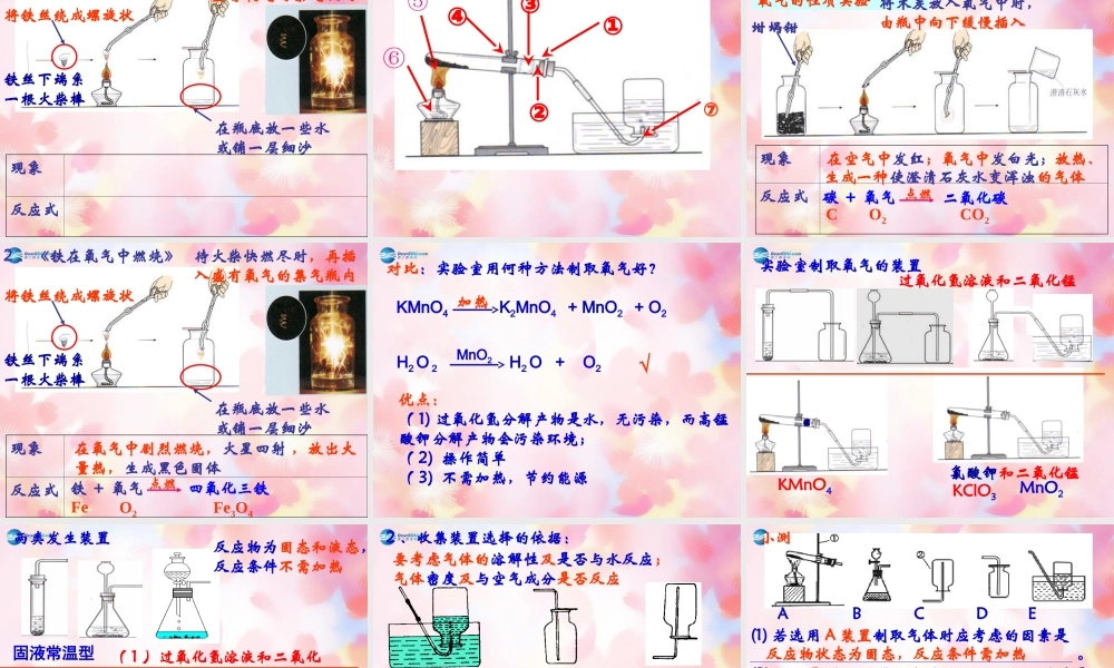 九年级化学上册 第二单元 课题3 制取氧气(第2课时)课件 (新版)新人教版 课件