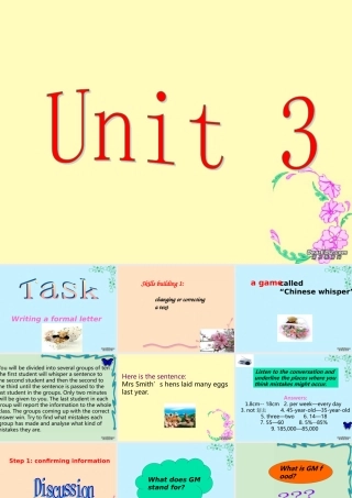 Unit3 Task高二英语课件 牛津版 课件