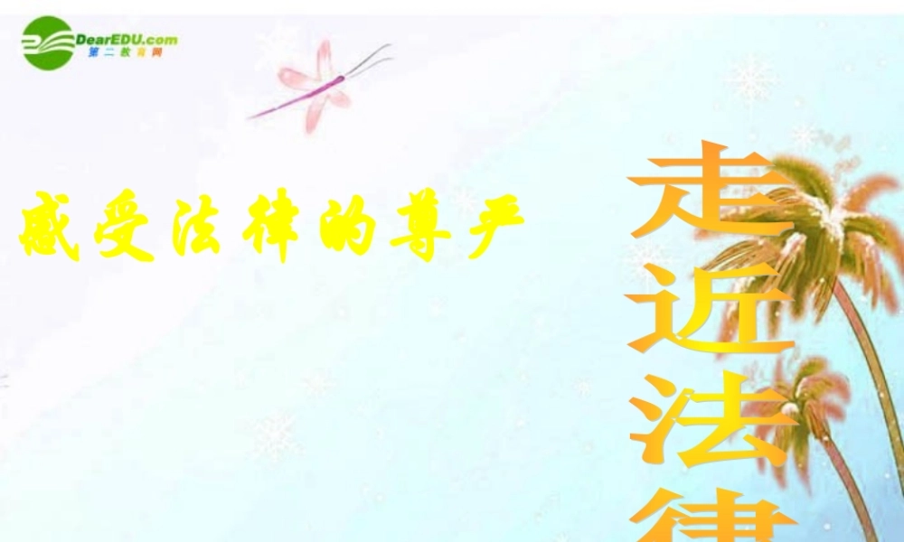 七年级思想品德上册 第五单元 走近法律 第十三课 法律是什么课件 湘教版 课件