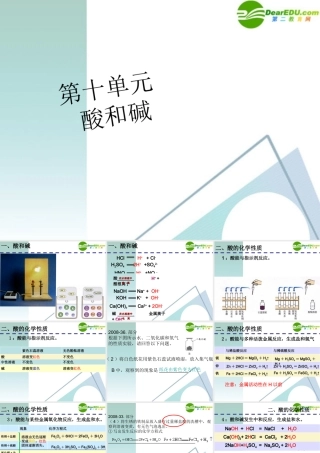 九年级化学下册  酸和碱课件 人教新课标版 课件