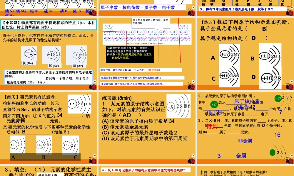 九年级化学 课题三 离子课件  人教新课标版 课件