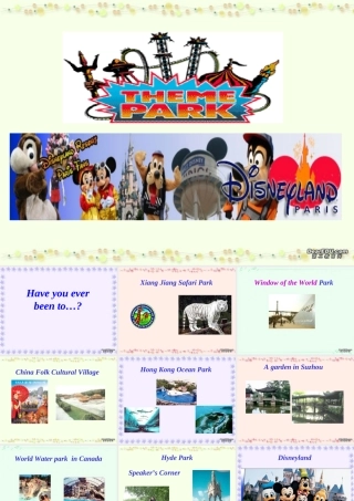 Unit5 theme parks 新课标 人教版 课件