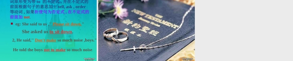 Direct speech and indirect speech新课标 课件