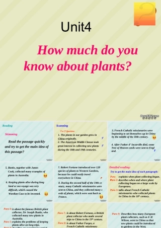 Unit4高三英语选修9教学课件 新课标 人教版 课件