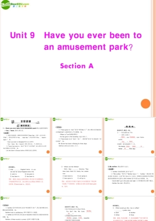 (随堂优化训练)八年级英语下册 Unit9 Section A 配套课件 人教新目标版 课件