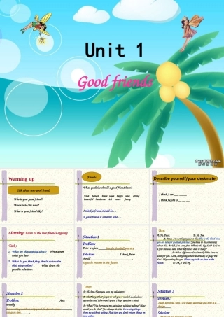 Unit1 Good Friends Warming up Listening课件示例 人教版 课件