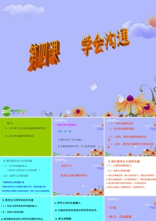 七年级政治下册 学会沟通和交往课件 北师大版 课件