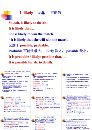 book8 unit1课件复习用人教实验版 课件