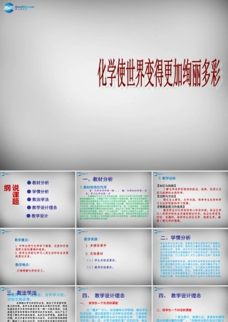 九年级化学上册 绪言 化学使世界变得丰富多彩课件 (新版)新人教版 课件