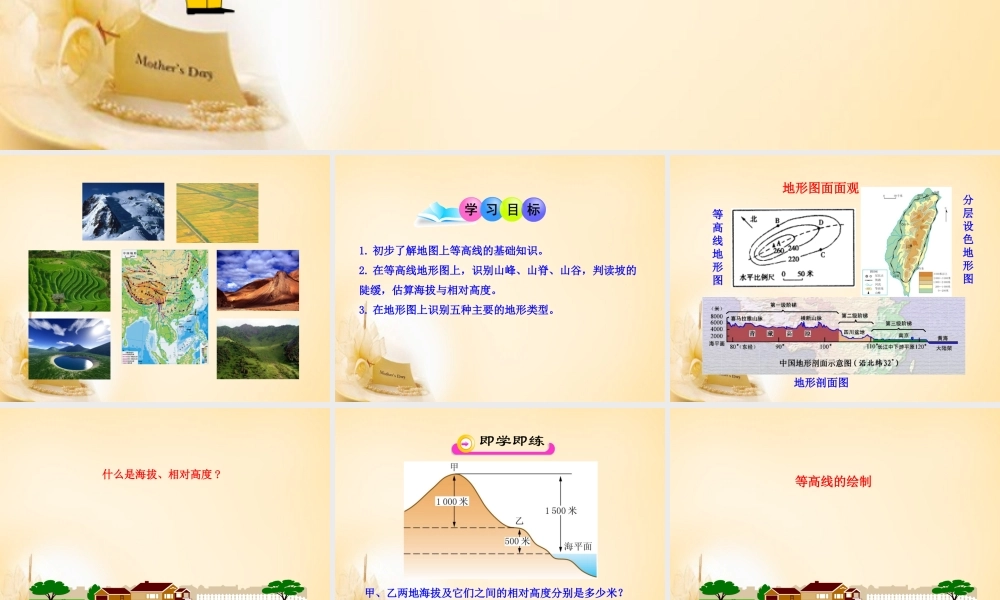 七年级地理上册 1.4 地形图的判读课件 (新版)新人教版 课件