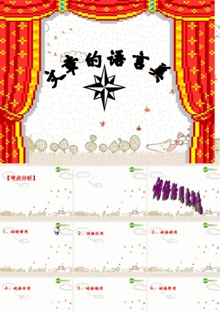 中考语文作文辅导课件 文章的语言美 课件