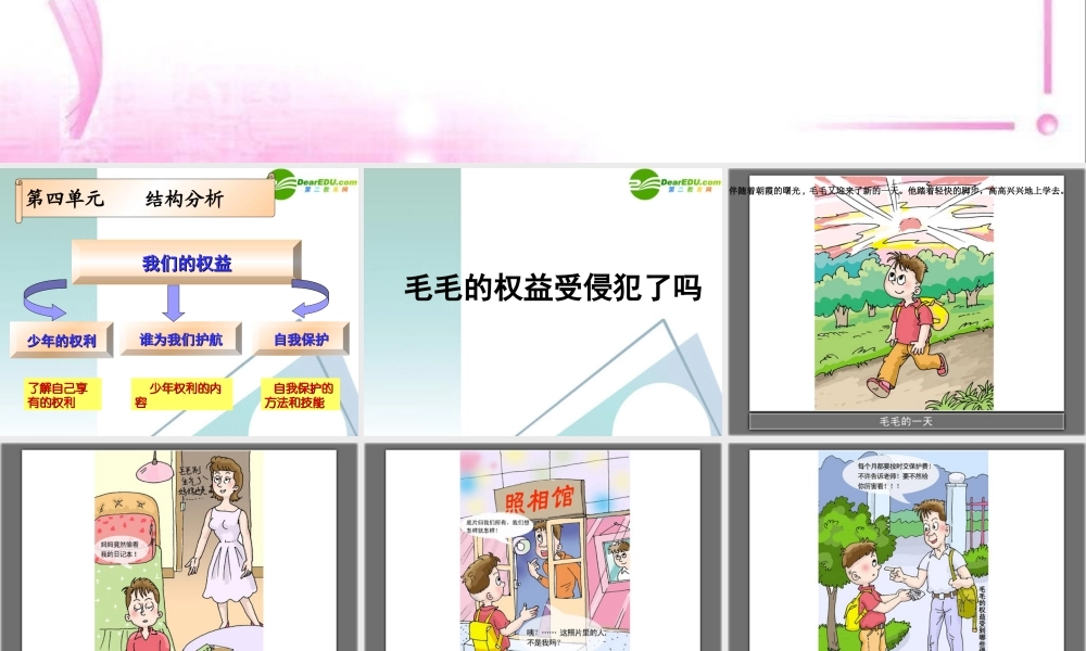 七年级政治下册 少年的权利课件 教科版 课件