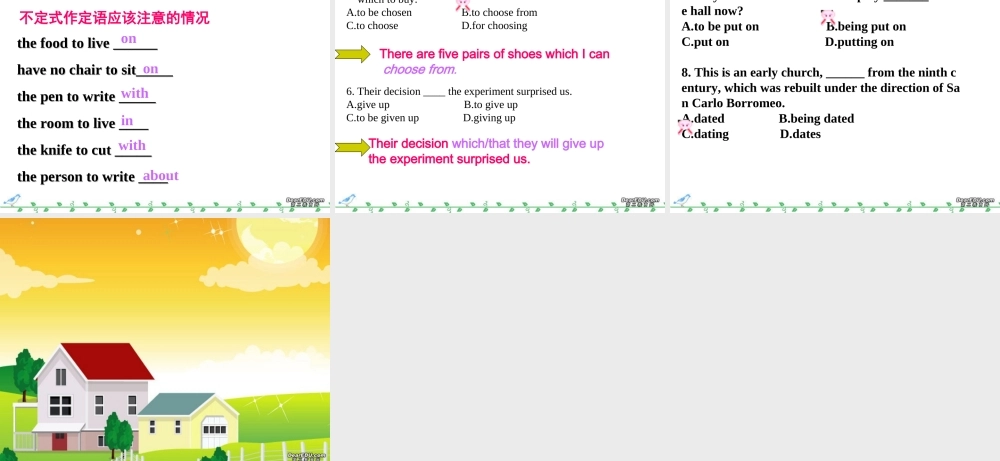 Attribute高三英语复习课件