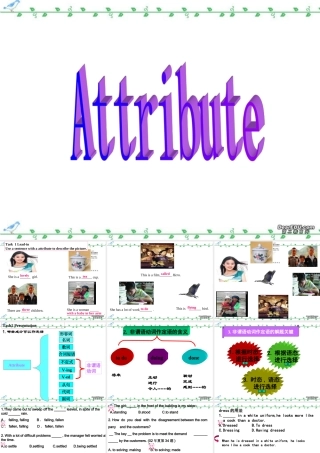Attribute高三英语复习课件