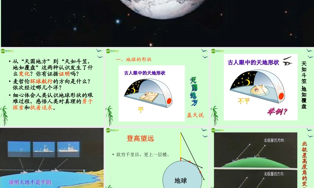 七年级地理上册 第一节 地球和地球仪课件 人教新课标版 课件