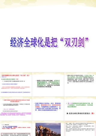 九年级历史与社会 51(聚焦经济全球化)课件 人教新课标版 课件