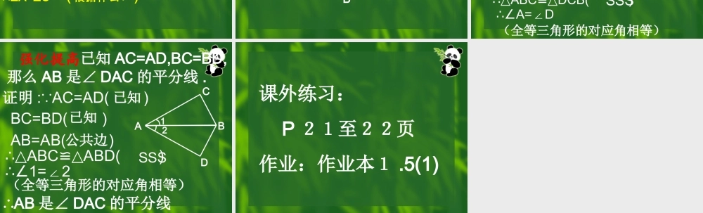 1.5全等三角形的条件(1) 初一数学第一章三角形的初步知识全章课件 浙教版