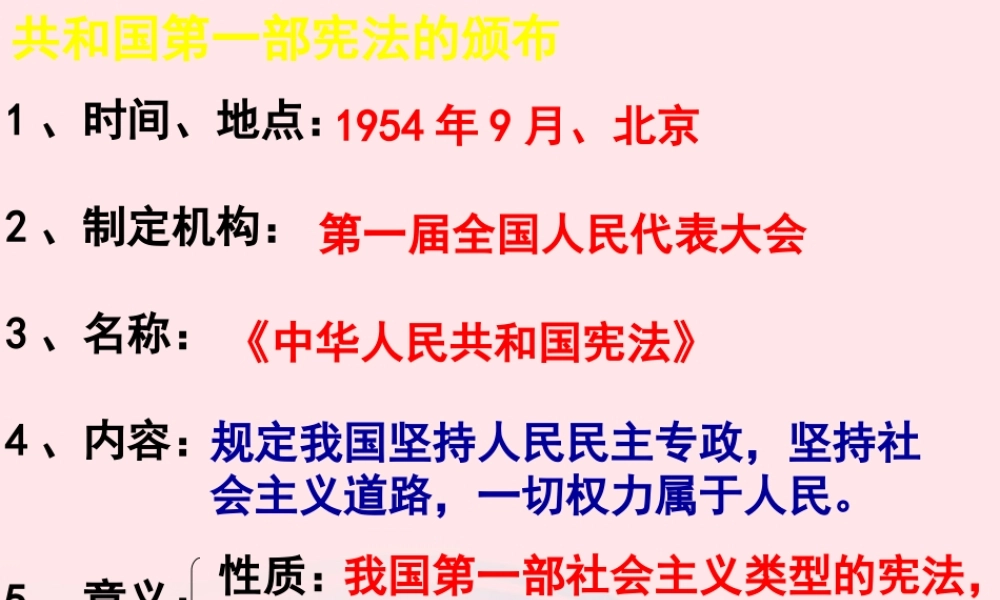 一届人大 八年级历史下册 第二单元 社会主义制度的建立与社会主义建设的探索第4课 工业化的起步和人民代表大会制度的确立备课素材 新人教版 八年级历史下册 第二单元 社会主义制度的建立与社会主义建设的探索第4课 工业化的起步和人民代表大会制度的确立备课素材 新人教版