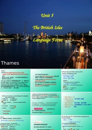 Language points Unit 5 The British Isles 全套课件 新课标 人教版 Unit 5 The British Isles 全套课件 新课标 人教版