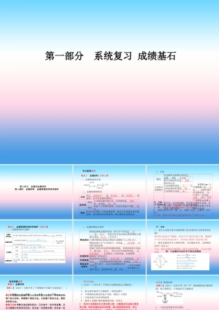 (潍坊专版)中考化学总复习 第一部分 系统复习 成绩基石 第八单元 金属和金属材料 第1课时 金属材料 金属资源的利用和保护课件 新人教版 课件