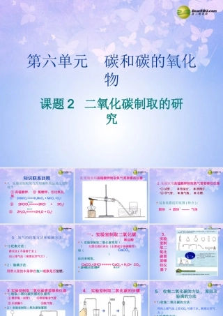 九年级化学上册 62 二氧化碳制取的研究课件 新人教版 课件