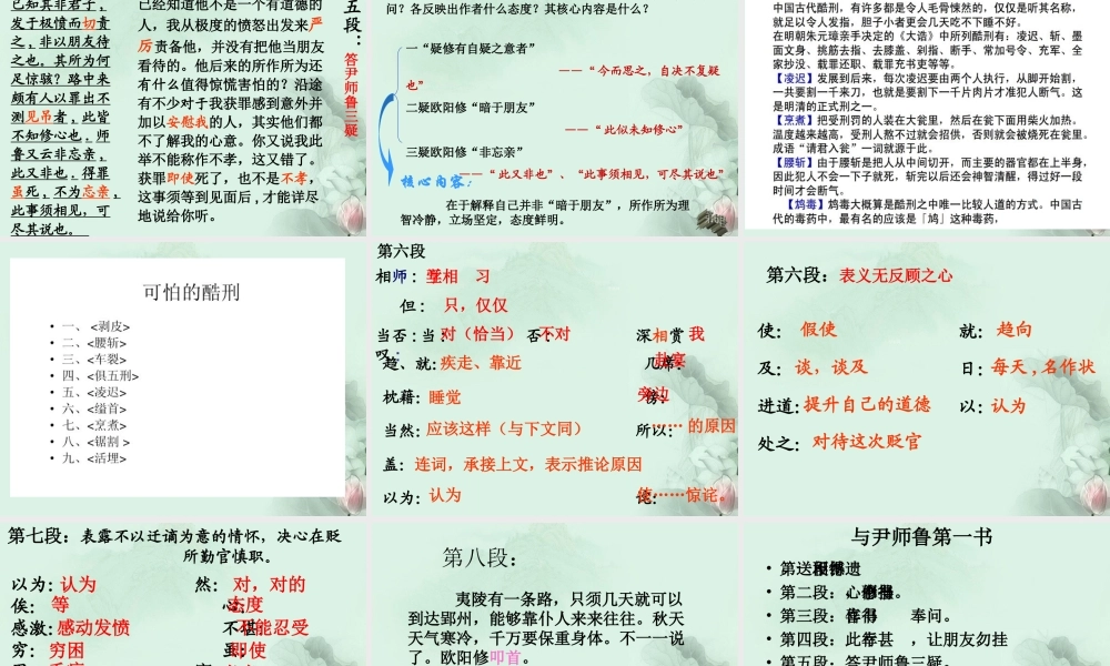 、阳东一中高二语文(与尹师鲁第一书)课件 人教版 课件