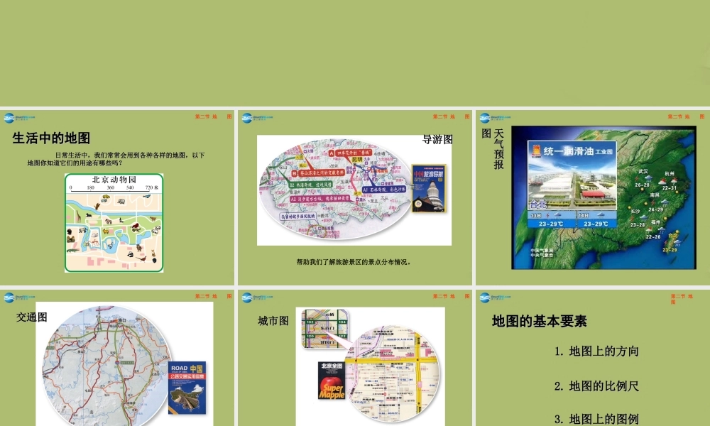 七年级地理上册 1.2 地图课件 中图版 课件
