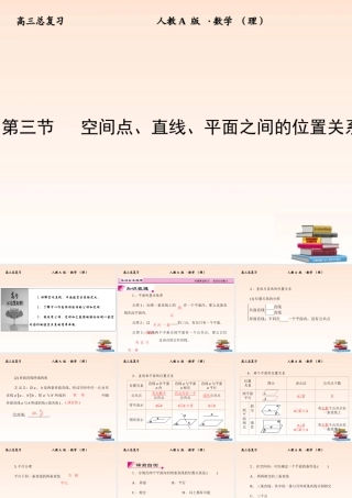 3 空间点、直线、平面之间的位置关系课件 (理) 新人教A版 课件