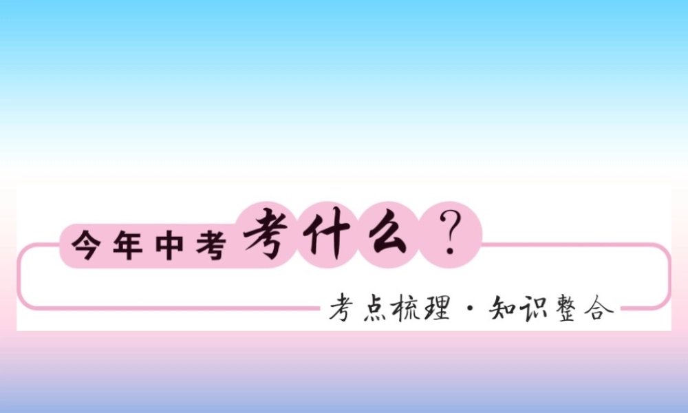 (课标版通用)中考数学一轮复习 第8章 统计与概率 第29节习题课件