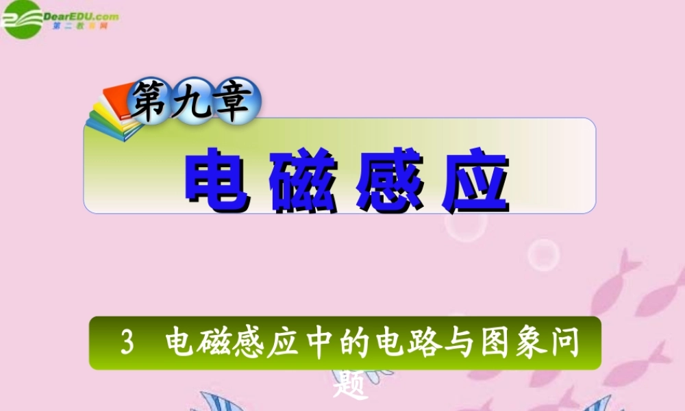 中考物理 (电磁感应中的电路与图象问题)复习课件 人教新课标版 课件
