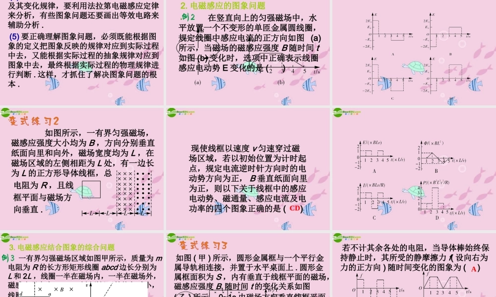 中考物理 (电磁感应中的电路与图象问题)复习课件 人教新课标版 课件