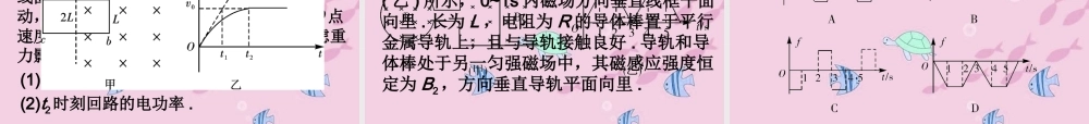 中考物理 (电磁感应中的电路与图象问题)复习课件 人教新课标版 课件